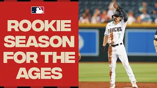 Corbin Carroll is the FIRST ROOKIE EVER to 25 homers and 50 steals!