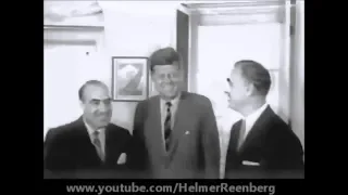 July 17, 1962 - President John F. Kennedy with Abraham Ribicoff and Anthony J. Celebrezze