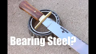 How does bearing steel make a good knife?