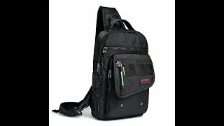 Nicgid Sling Bags, Chest Shoulder Backpacks Crossbody Outdoor Chest Black