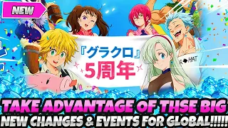 *DON'T MISS OUT!!* TAKE ADVANTAGE OF THESE CRAZY NEW EVENTS & CHANGES FOR GLOBAL! (7DS Grand Cross