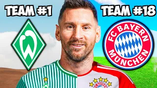 Was wäre, wenn MESSI bei jedem BUNDESLIGA CLUB spielen würde? 👀