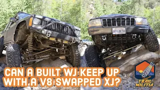 V8 XJ vs Grand Cherokee WJ ( Run what you Brung) Series kick off!!