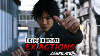 Lost Judgment - All EX Actions Compilation