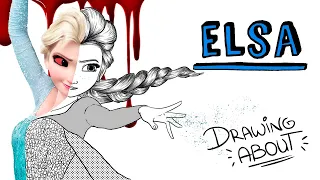 A origem oscura da Elsa de Frozen 💀❄ Draw My Life Português