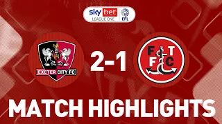 HIGHLIGHTS: Exeter City 2 Fleetwood Town 1 (22/10/22) | EFL Sky Bet League One