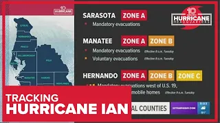 Tampa Bay-area evacuations for Hurricane Ian: County-by-county list