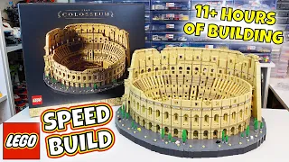 Speed Building the World's LARGEST LEGO SET - The Roman Colosseum - Set # 10276