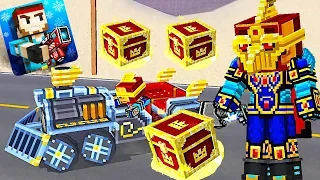 Pixel Gun 3D - Gold Chests and Violet Premium Chests Challenge Skill Guy in the Battle Royale