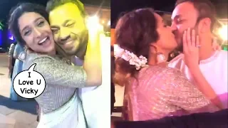 DRUNKK Ankita Lokhande K!$$E$$ B0YFR!END Vicky Jain In Public @ Her Friends Wedding