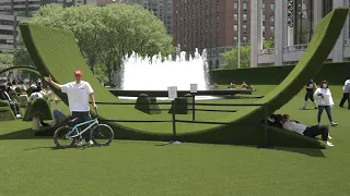NYC Built A Skatepark Out Of Grass