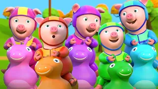 Five Little Piggies Nursery Rhymes And Cartoon Videos by Farmees Sunny Barn