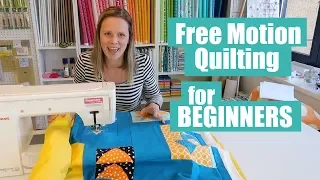 Beginner Free Motion Quilt tutorial on a home machine 2019