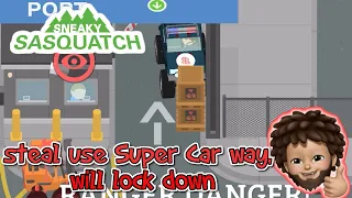 Sneaky Sasquatch - Steal Cargo using Super Car  | will lock down