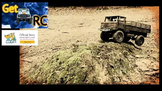 WPL B24 - OVER SOME TREE STUMPS - 1/16 SCALE RC CRAWLER