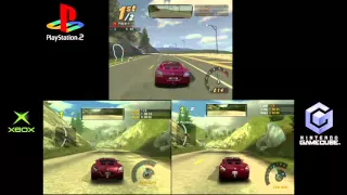 NFS Hot Pursuit 2 PS2 vs Xbox vs CG Gameplay [6GCW]