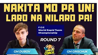 NABIGLA ANG MGA TAO SA TIRA! KAKAIBA! Dubov vs Grishuk! FIDE WRT 2023!  Round 7