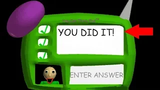 Answering the third quastion right in baldi's basics [Baldi Anti Impossible MOD]