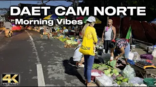 Morning Market Vibes in DAET Camarines Norte Bicol Philippines - Walking Tour [4K]