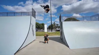 Flipping Massive Gap on Skatepark Trip!