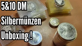 5&10 DM Silbermünzen Unboxing - Ab jetzt für Silberpreis erhältlich!