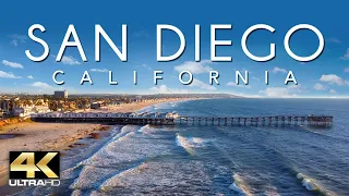 FLYING OVER SAN DIEGO 4K - CALIFORNIA DRONE FOOTAGE (ULTRA HD) - Beautiful Scenery Footage UHD