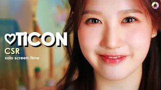 CSR (첫사랑) - ♡TiCON (러브티콘) | focus & solo screen-time ranking