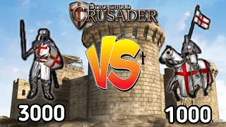 Stronghold Crusader HD: 3000 Swordsmen VS 1000 Knight
