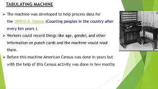 Tabulating machine