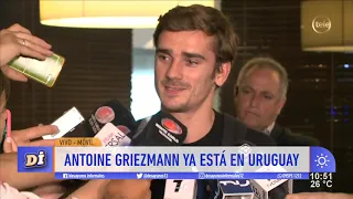 Antoine Griezmann ya aterrizó en Uruguay: "Me voy a quedar tres días"