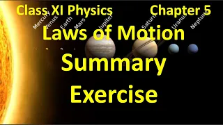 Class XI Physics Chapter 5 Summary & Exercises