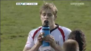 Bath v Ulster - Ulster try 1, Andrew Trimble