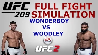 UFC 209 TYRON WOODLEY vs STEPHEN THOMPSON  FULL FIGHT SIMULATION