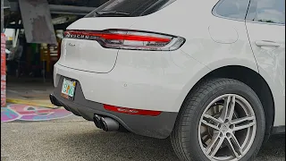 BRAND NEW !!! 2022 Porsche MACAN Muffler Delete | pops and Bangz !!!!