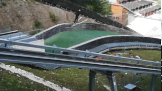 One of my ski jumps in Planica HS 60 m, august 2020