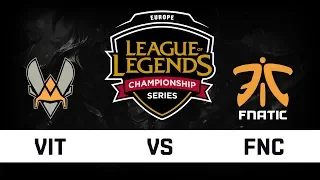 [ITA] EU LCS 2018 - W7D1 - VIT vs FNC