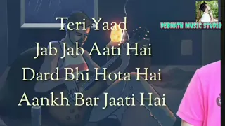 Teri yaad jab jab aati hai hindi sad song #satyajeet-jena #sad-song-lyrics #DEBNATN-MUSIC-STUDIO