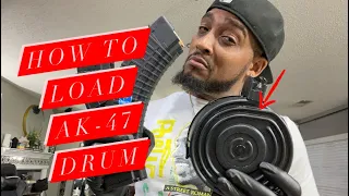 How to load AK-47 drum 75 round