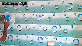 Bubbles 3D design | 3d bubbles effect wall design tutorial