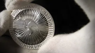 Серебряная монета Австралии Кенгуру 2016 БУ (новый дизайн)