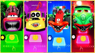 coffin dance - Mcqueen Eater vs Tow Mater Eater vs Francesco Eater vs Fillmore Eater | Tiles HOP ❗