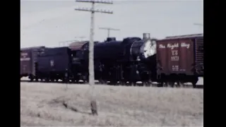 1961 Steam Locomotives Move to Scrap in BRI Freight Train, Lancaster, Texas and Sterrett, Texas