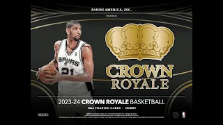 KABOOM GOLD!!! 2023/24 Crown Royale Basketball Hobby Case Break 1