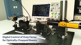 Digital Control of Duty Factor with Synchronized Optical Choppers