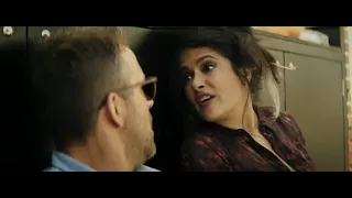 Hitman's wife's Bodyguard Movie scene Sonia finds and saves Michael.