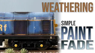 Simple Paint Fade Technique without an Airbrush | Weathering Model Railway