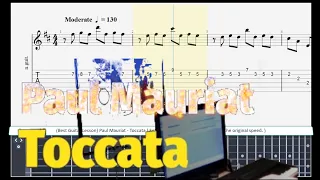 ( Best Guitar Lesson ) Paul Mauriat - Toccata ( slow speed for lesson )