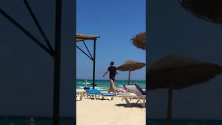 Drunk Russian at Marhaba Beach