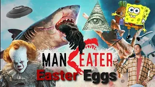 MANEATER: EASTER EGGS-IT, SpongeBob's House,Kaiju Breach,UFO,Cthulu,and More