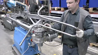 Трубогиб ЧПУ PARTNER Гибка стальной трубы на 180 и 90 градусов с поворотами в пространстве